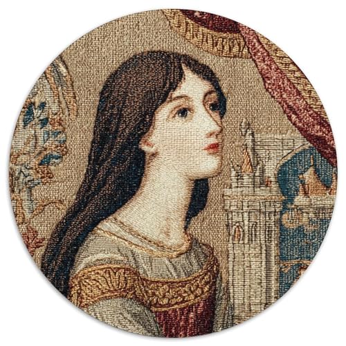 Mittelalterliche illuminierte Handschrift Prinzessin Puzzle 1000 Teile Für Erwachsene, Lernspiele, Heimdekoration1000pcs (67.5x67.5cm) von kaiyun