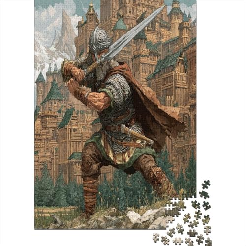 Mittelalterlicher Ritter 70x50cm/1000pcs Puzzle, Lernspiel Impossible Herausforderungsspielzeug Für Erwachsene Teenager von kaiyun