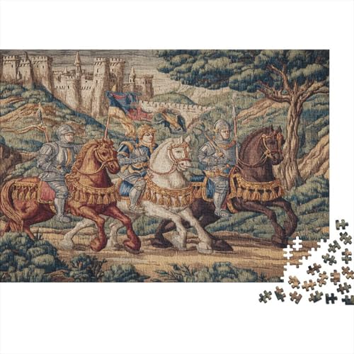 Mittelalterlicher Ritter Rätsel Für Erwachsene || 1000pcs (75x50cm) Puzzles Lernspiele Home Decor von kaiyun