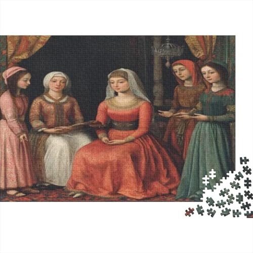 Mittelalterlicher Stil 1000pcs (75x50cm) Schwer Puzzle Lernspiel Impossible Herausforderung Spielzeug Für Erwachsene Kinder von kaiyun
