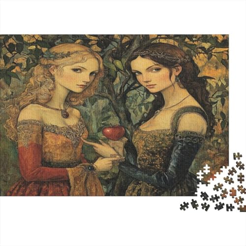 Mittelalterlicher Stil Painting 1000pcs (75x50cm) Puzzles, Die Für Erwachsene Und Personen Ab 14 Jahren Geeignet Sind Schöne Frau von kaiyun