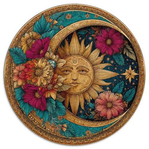 Mond und SunRätsel Für Erwachsene |Blumen| 1000pcs (67.5x67.5cm) Puzzles Lernspiele Home Decor von kaiyun