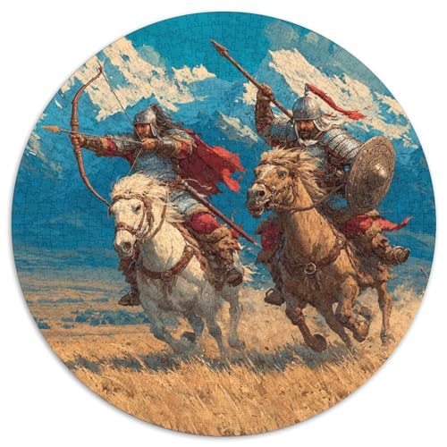 Mongolische Bogenschützen aus dem 13. Jahrhundert 1000pcs (67.5x67.5cm) Schwer Puzzle Lernspiel Impossible Herausforderung Spielzeug Für Erwachsene Kinder von kaiyun