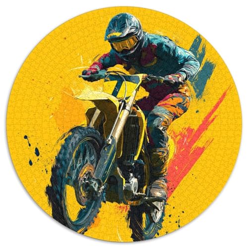 Motocross-Fahrer, Action ScenePuzzle 1000 Teile Für Erwachsene, Lernspiele1000pcs (67.5x67.5cm) von kaiyun