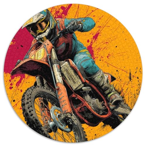 Motocross-Fahrer Puzzle 1000 Teile, Lernspiel, Unmöglich, Anspruchsvolles Spielzeug Für Erwachsene Und Kinder Ab 14 Jahren 1000pcs (67.5x67.5cm) von kaiyun