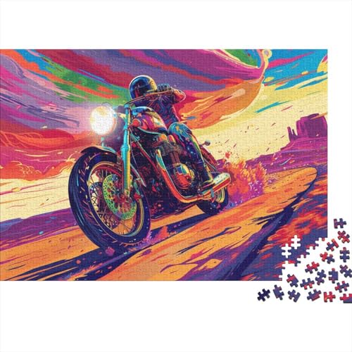 Motorrad 1000pcs (75x50cm) Puzzles, Die Für Erwachsene Und Personen Ab 14 Jahren Geeignet Sind Reiter von kaiyun