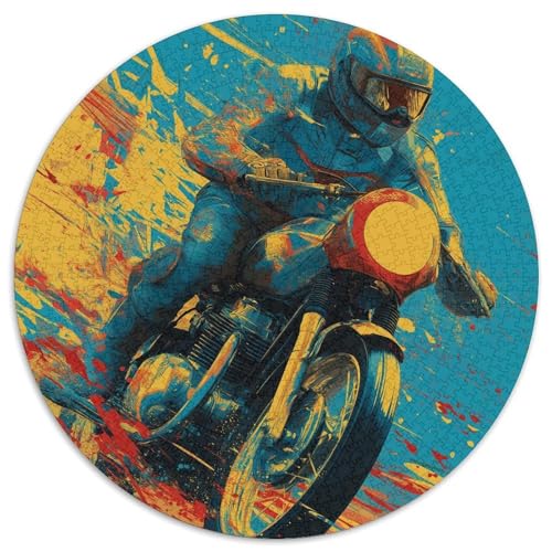 Motorradfahrer Kunst1000 Teile: Unmögliches Puzzle Für Erwachsene, Spiele, Geschenke, Kinder, Herausforderungs1000pcs (67.5x67.5cm) von kaiyun