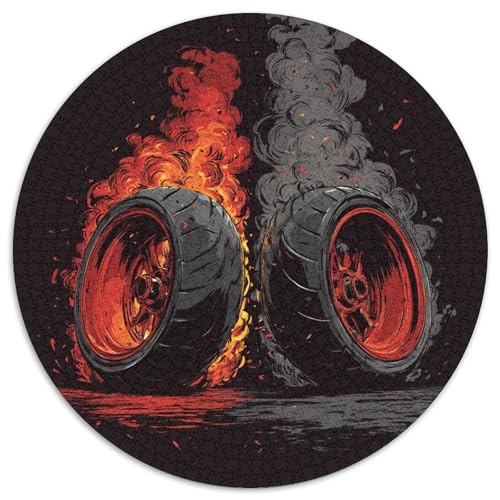 Motorradreifen 1000pcs (67.5x67.5cm) Puzzle, Lernspiel Impossible Flamme Herausforderungsspielzeug Für Erwachsene Teenager von kaiyun