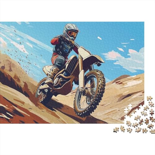 Motorradrennen,Rätsel Für Erwachsene 1000pcs (75x50cm),Herausforderungsspiele Sportstil von kaiyun