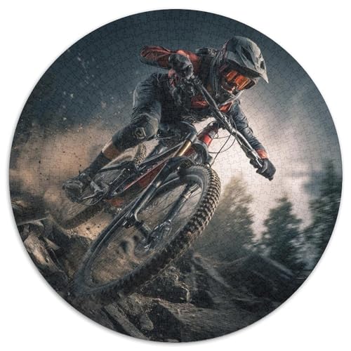 Mountainbiker Puzzle 1000pcs (67.5x67.5cm) Erwachsene Sportszene Puzzle,Home Decor von kaiyun