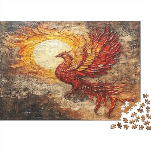 Mythisches Phönix- Puzzle 1000pcs (75x50cm) Erwachsene Oil Malstil Puzzle,Home Decor von kaiyun