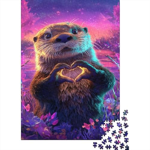 Niedlicher Kleiner Otter Herzform Puzzle 1000 Teile Für Erwachsene, Lernspiele, Heimdekoration70x50cm/1000pcs Niedlicher Kleiner Otter Herzform Puzzle 1000 Teile Für Erwachsene, Lernspiele, Heimdekoration70x50cm/1000pcs von kaiyun