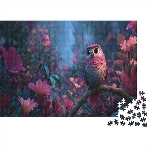 Niedlicher Vogel sitzt auf einem AST 1000pcs (75x50cm) Puzzles, Die Für Erwachsene Und Personen Ab 14 Jahren Geeignet Sind 3D Animationsstil von kaiyun