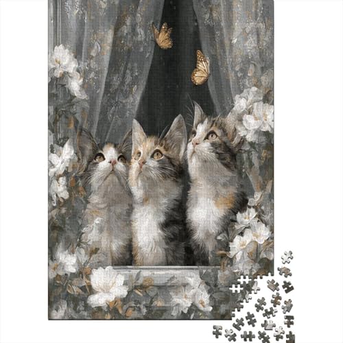 Niedliches Kätzchen schaut auf der Fensterbank nach Oben 38x26cm/1000pcs Puzzles, Die Für Erwachsene Und Personen Ab 14 Jahren Geeignet Sind Niedliches Kätzchen schaut auf der Fensterbank nach Oben 38x26cm/1000pcs Puzzles, Die Für Erwachsene Und Personen Ab 14 Jahren Geeignet Sind von kaiyun