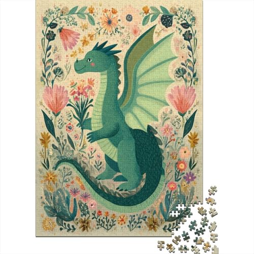 Nordisches Art-Element Green Drache BlumePuzzle 1000 Teile Für Erwachsene, Lernspiele38x26cm/1000pcs Nordisches Art-Element Green Drache BlumePuzzle 1000 Teile Für Erwachsene, Lernspiele38x26cm/1000pcs von kaiyun