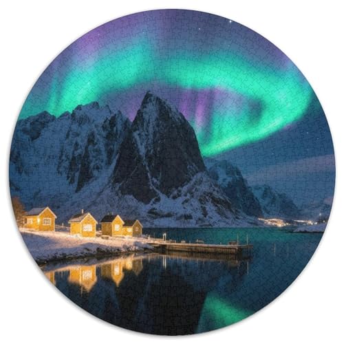 Nordlichter Rätsel Für Erwachsene |Schneeberg| 1000pcs (67.5x67.5cm) Puzzles Lernspiele Home Decor Puzzles von kaiyun