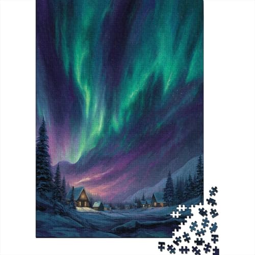 Nordlichter1000 Teile: Unmögliches Puzzle Für Erwachsene, Spiele, Geschenke, Kinder, Herausforderungs38x26cm/1000pcs von kaiyun
