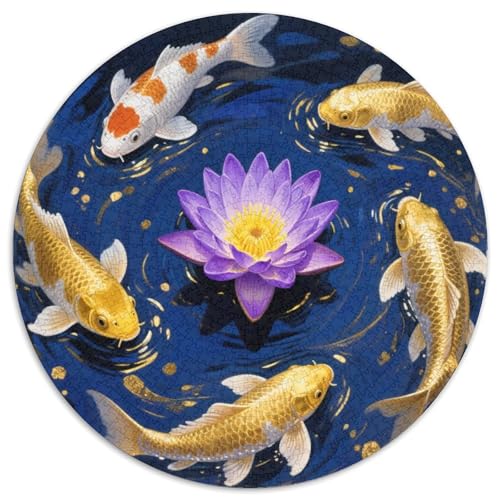 Ölgemälde 1000pcs (67.5x67.5cm) Puzzles, Die Für Erwachsene Und Personen Ab 14 Jahren Geeignet Sind Lotus Koi von kaiyun