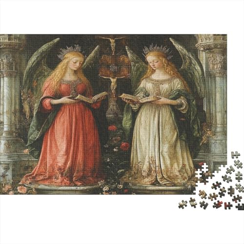 Ölgemälde-Stil 1000pcs (75x50cm) Puzzles, Die Für Erwachsene Und Personen Ab 14 Jahren Geeignet Sind Zwei Göttinnen in der Kirche von kaiyun