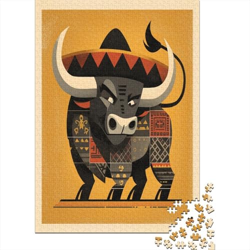 Ochse,Rätsel Für Erwachsene 38x26cm/1000pcs,Herausforderungsspiele von kaiyun