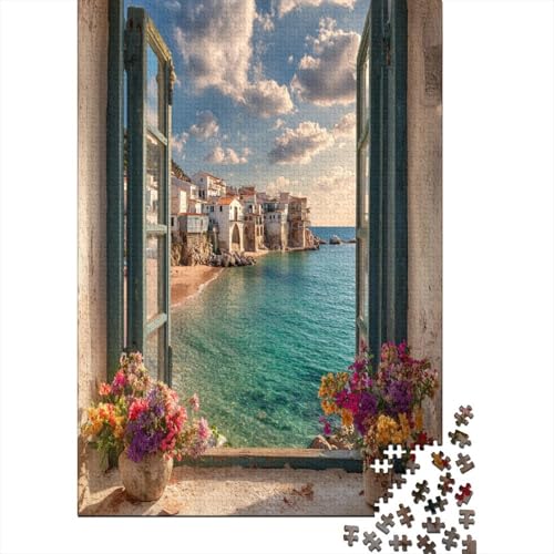 Offene Fenster Malerische Stadt Puzzle 1000 Teile Für Erwachsene, Lernspiele, Heimdekoration38x26cm/1000pcs Offene Fenster Malerische Stadt Puzzle 1000 Teile Für Erwachsene, Lernspiele, Heimdekoration38x26cm/1000pcs von kaiyun
