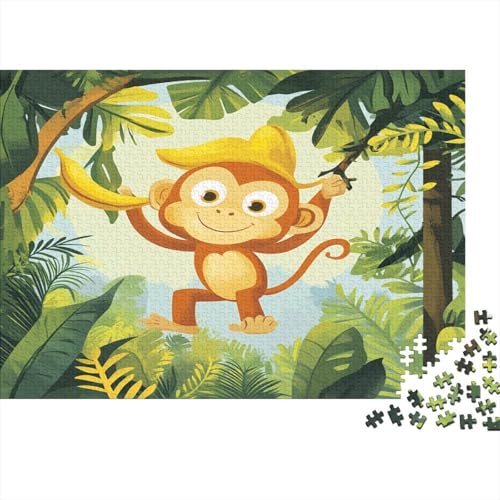 Orange AFFE Puzzle 1000pcs (75x50cm) Erwachsene Tropischer Dschungel Puzzle,Home Decor von kaiyun