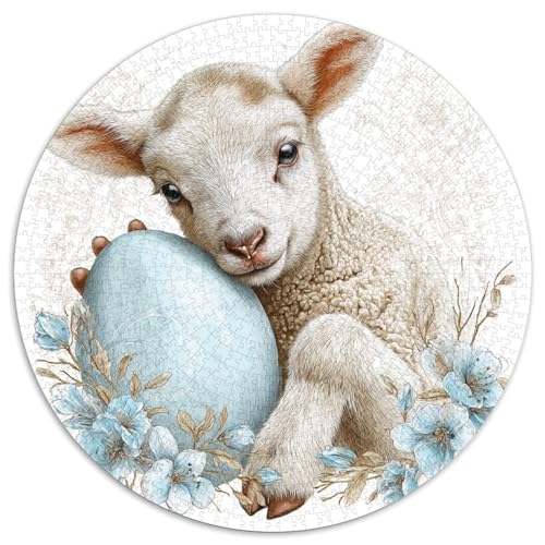 Ostereier,Süßes und süßes kleines Lamm,1000pcs (67.5x67.5cm),DIY-Puzzle Für Erwachsene von kaiyun