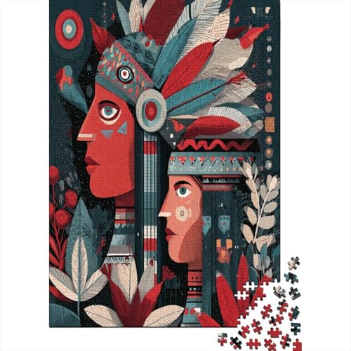 Padrões de Estilo Aborígene Puzzle 1000 Teile Für Erwachsene, Lernspiele, Heimdekoration38x26cm/1000pcs von kaiyun