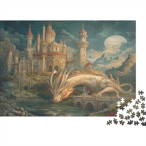 Palace, Drache 1000pcs (75x50cm) Puzzle, Lernspiel Impossible Märchenstil Herausforderungsspielzeug Für Erwachsene Teenager von kaiyun