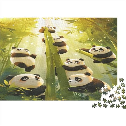 Panda 1000pcs (75x50cm) Schwer Puzzle Lernspiel Impossible Bamboo Farbenreich Herausforderung Spielzeug Für Erwachsene Kinder von kaiyun