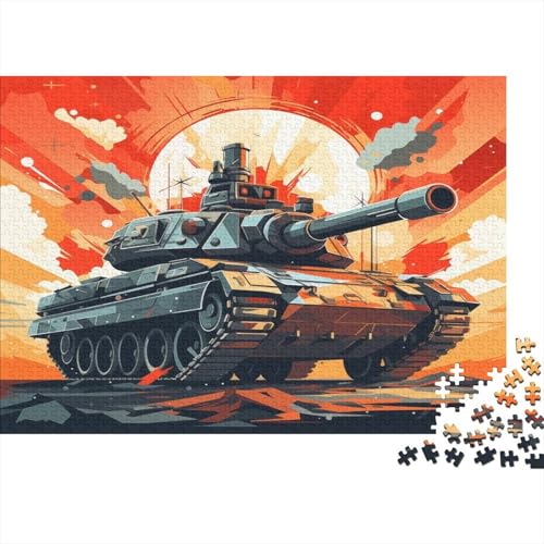 Panzer 1000pcs (75x50cm) Schwer Puzzle Lernspiel Impossible Cartoon Herausforderung Spielzeug Für Erwachsene Kinder von kaiyun