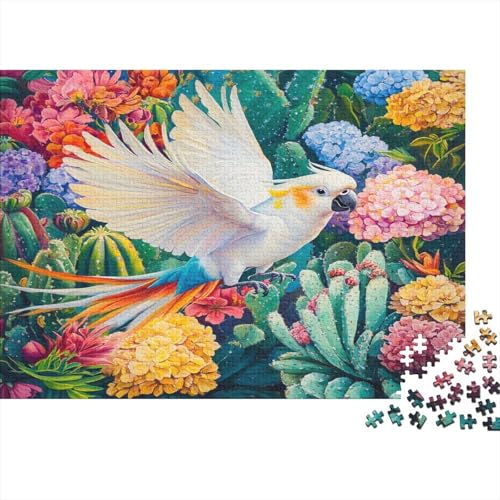 Papagei 1000pcs (75x50cm) Puzzle, Lernspiel Impossible Sukkulenten Herausforderungsspielzeug Für Erwachsene Teenager von kaiyun