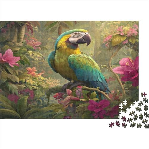 Papagei im tropischen Wald 1000pcs (75x50cm) Puzzle, Lernspiel Impossible Herausforderungsspielzeug Für Erwachsene Teenager von kaiyun