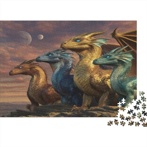 Penas Drache Rätsel Für Erwachsene |Felsige Klippe unter freiem Himmel| 1000pcs (75x50cm) Puzzles Lernspiele Home Decor von kaiyun