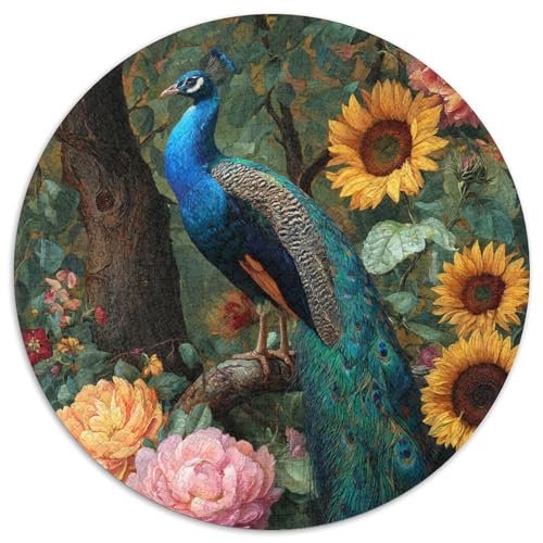 Pfau, Rose, Peony, Sonnenblume 1000pcs (67.5x67.5cm) Puzzles, Die Für Erwachsene Und Personen Ab 14 Jahren Geeignet Sind von kaiyun