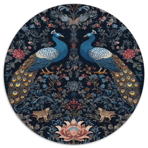 Pfau 1000pcs (67.5x67.5cm) Puzzle, Lernspiel Impossible Wildtiere and Plants Herausforderungsspielzeug Für Erwachsene Teenager von kaiyun