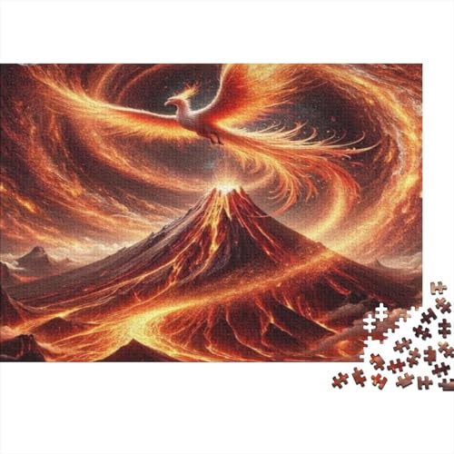 Phönix 1000pcs (75x50cm) Puzzle, Lernspiel Impossible Vulkanausbruch Herausforderungsspielzeug Für Erwachsene Teenager von kaiyun