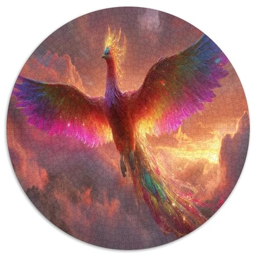 Phönix mit Flammenkrone 1000pcs (67.5x67.5cm) Schwer Puzzle Lernspiel Impossible Herausforderung Spielzeug Für Erwachsene Kinder von kaiyun