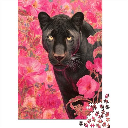 Pink Blumes LeopardPuzzle 1000 Teile Für Erwachsene, Lernspiele38x26cm/1000pcs Pink Blumes LeopardPuzzle 1000 Teile Für Erwachsene, Lernspiele38x26cm/1000pcs von kaiyun