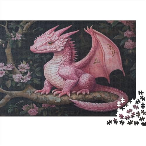 Pink Drache 1000pcs (75x50cm) Puzzles, Die Für Erwachsene Und Personen Ab 14 Jahren Geeignet Sind Tree Full of Blumen von kaiyun