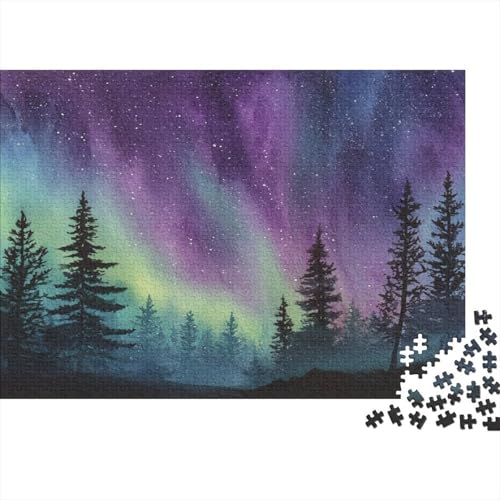 Polarlicht am Himmel Rätsel Für Erwachsene || 1000pcs (75x50cm) Puzzles Lernspiele Home Decor von kaiyun