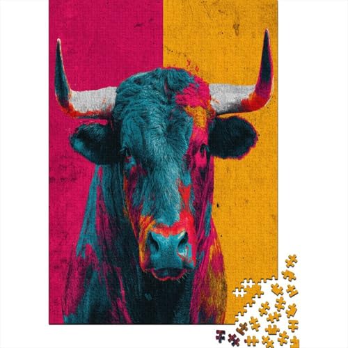 Pop Kunststil KuhPuzzle 1000 Teile Für Erwachsene, Lernspiele38x26cm/1000pcs Pop Kunststil KuhPuzzle 1000 Teile Für Erwachsene, Lernspiele38x26cm/1000pcs von kaiyun