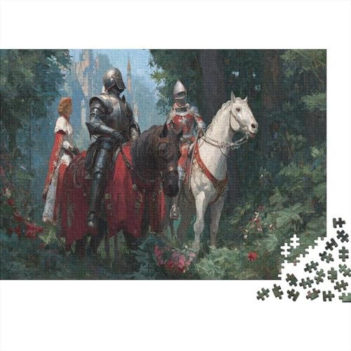 Prinzen und Ritter, Gemusterte Nachhaltige Für Erwachsene Hochwertige Holzspielpuzzles 1000pcs (75x50cm) von kaiyun