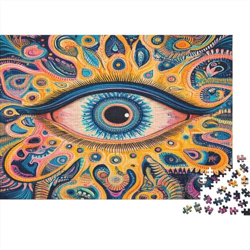 Psychedelische Augen 1000pcs (75x50cm) Puzzles, Die Für Erwachsene Und Personen Ab 14 Jahren Geeignet Sind Abstraktes Muster von kaiyun