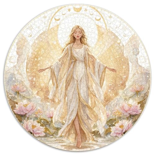 Puzzle 1000pcs (67.5x67.5cm) Erwachsene Eine strahlende Frau Damen Herren Holzbrett Präzisions-Interlocking von kaiyun