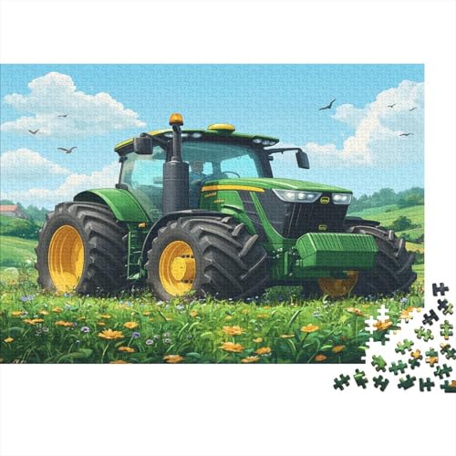 Puzzle 1000pcs (75x50cm) Erwachsene Bauernhof-Stil- Traktor Damen Herren Holzbrett Präzisions-Interlocking von kaiyun