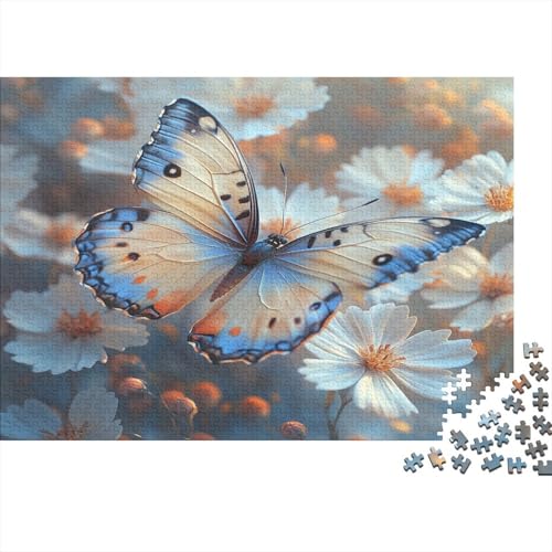 Puzzle 1000pcs (75x50cm) Erwachsene Beautiful Schmetterling Damen Herren Holzbrett Präzisions-Interlocking Bunte Blumen in Spring von kaiyun