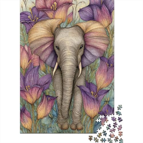 Puzzle 38x26cm/1000pcs Erwachsene African Elefant Damen Herren Holzbrett Präzisions-Interlocking Waldlilie Puzzle 38x26cm/1000pcs Erwachsene African Elefant Damen Herren Holzbrett Präzisions-Interlocking Waldlilie von kaiyun