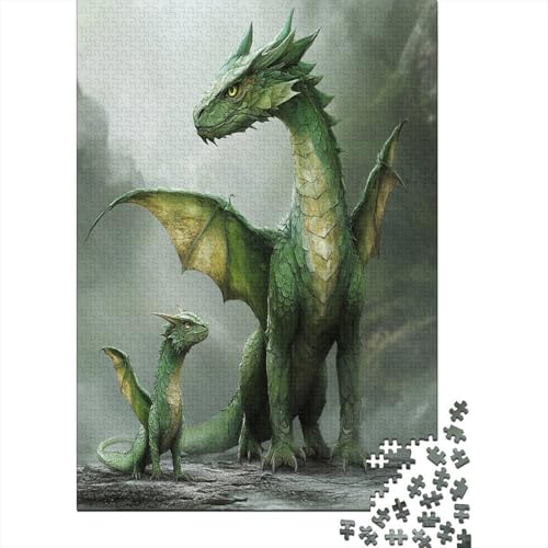 Puzzle 38x26cm/1000pcs Erwachsene Green Drache Damen Herren Holzbrett Präzisions-Interlocking Kleine und große Versionen Puzzle 38x26cm/1000pcs Erwachsene Green Drache Damen Herren Holzbrett Präzisions-Interlocking Kleine und große Versionen von kaiyun