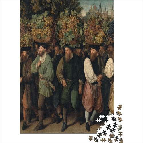 Puzzle 70x50cm/1000pcs Erwachsene Riesige, Sich bewegende große Trauben Damen Herren Holzbrett Präzisions-Interlocking von kaiyun